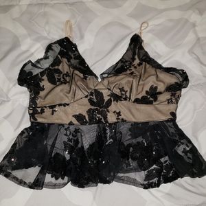 Black sparkly blouse 2